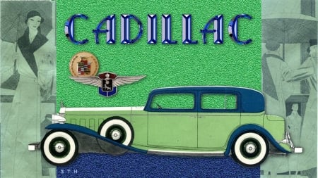 1931 Cadillac Art Deco Ad 7 - Vintage Cadillac advertisement, General Motors, Cadillac wallpaper, Cadillac Desktop Background, 1930 Cadillac, Cadillac