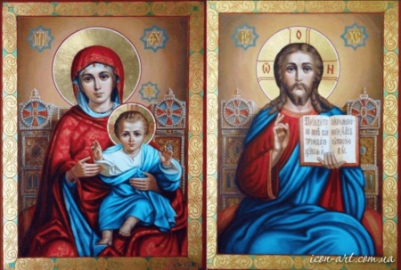 Mary and Jesus - christ, jesus, icons, mary, virgin