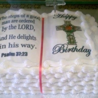 Bible Birthday Cake