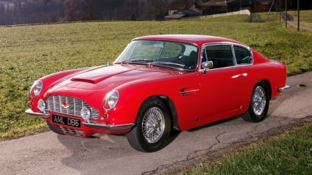 1965 Aston Martin DB6 - Car, Red, DB6, Old-Timer, Aston Martin