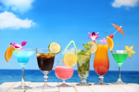 Beach Cocktail - summer, food, fruits, paradise