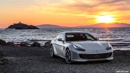 2017 Ferrari GTC4 Lusso T at Sunset - Ferrari, Car, GTC4, Sunset, Sports, Lusso T