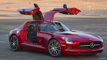 2013 Mercedes-Benz SLS AMG GT Coupe - Car, SLS, Red, Sports, Mercedes, GT, Coupe, AMG, Benz