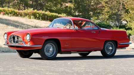 1954 Alfa Romeo 1900C Super Sprint by Ghia - Car, Red, Alfa Romeo, Ghia, Sprint, Super, Old-Timer, 1900C