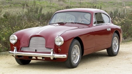 1953 Aston Martin DB2-4 - aston martin, car, red, old-timer, db2-4