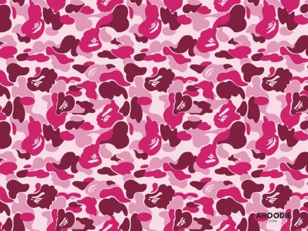 Pink Bape Camo - ape, camo, pink, bape, bathing