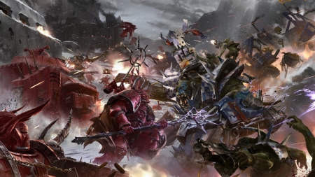 Warhammer 40k orks vs Chaos