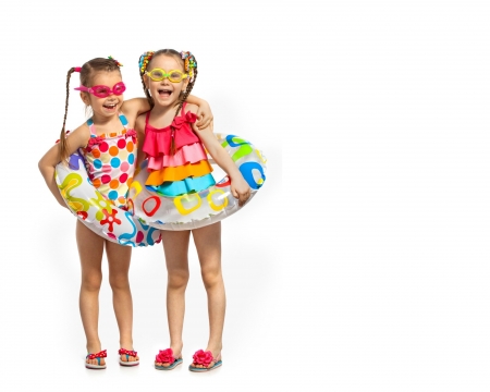 Little girls - fun, summer, girl, children, copil, happy, colorful, smile, little, couple, sunglasses