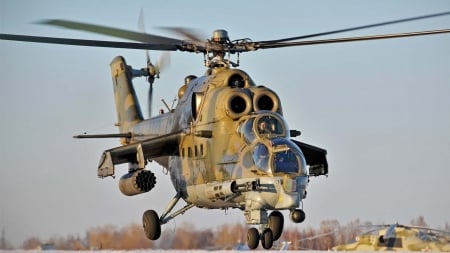 Mil MI-24 - Helicopter, Military, MI-24, Mil