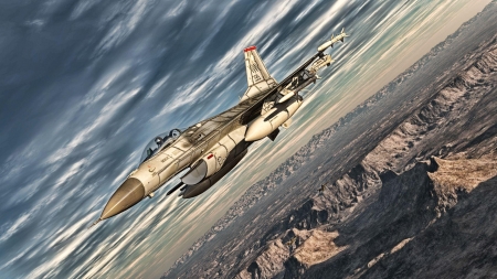 F-16 Fighting Falcon - Plane, Fighting, Falcon, Military, F-16