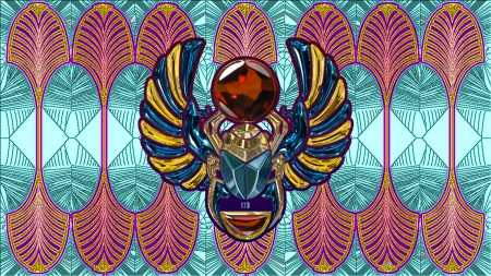 Art Deco Egyptian Scarab