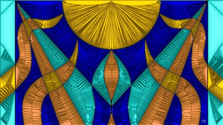 Art Deco Glass Rays