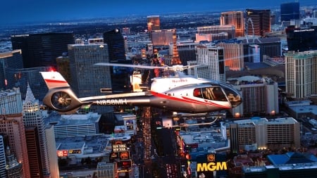 Las Vegas Helicopter Trips - cities, las vegas, usa, nevada