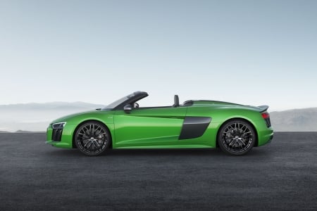 Audi-R8-Spyder-V10 - Sports Car, Conv, Audi, Green