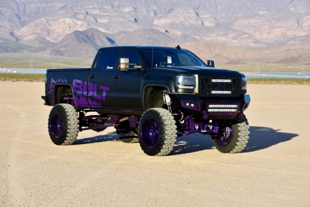 ELEV8TD: 2015 GMC Sierra 2500 Denali - purple, black, lifted, truck