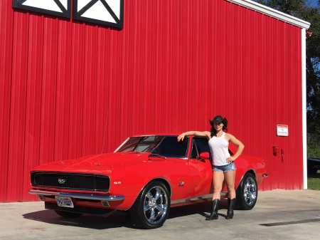 Chevrolet Cowgirl - boots, sexy, gm, red