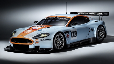 2008 Aston Martin DBR9 Gulf Oil - sports, racing, oil, aston martin, car, gulf, dbr9