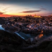 Toledo, Spain at Sunset