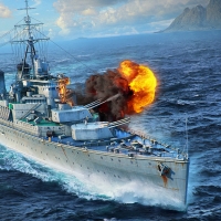 World of Warships - Cruiser Fiji Firing