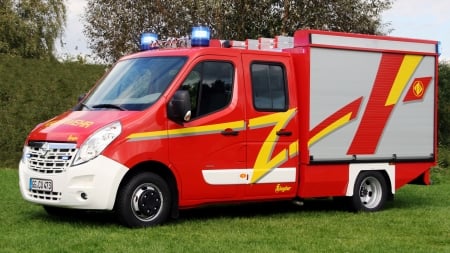 2010 Opel Movano Double Cab - Feuerwehr - Car, Opel, Fire, Cab, Emergency, Feuerwehr, Double, Movano