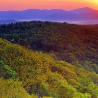 Sunrise Near Grandfather Mountain,California