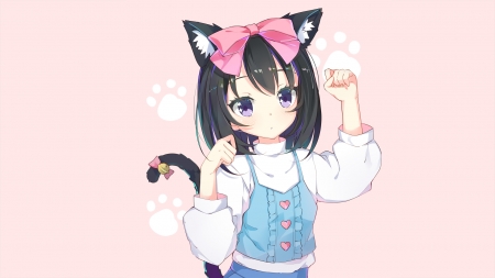 Neko Girl - neko, girl, cute, orginal, art