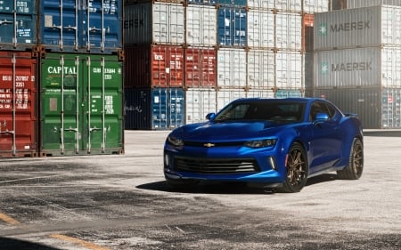 Chevrolet Camaro - hd, fast, chevrolet, camaro, blue