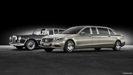 Old and New - Car, Maybach, 600, Mercedes, S600, Pullman, Benz, Luxury