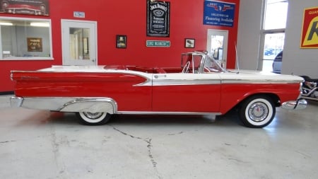 1959 Ford Fairlane 500 Skyliner - Skyliner, Car, Ford, Red, 500, Fairlane, Old-Timer