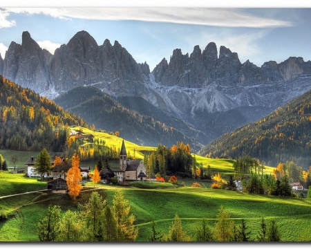 Spring - nature, mountain, grass, spring