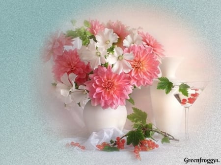 PRETTY DAHLIAS - image, flowers, pretty, dahlia