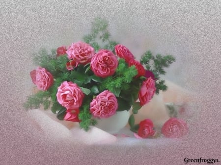 PRETTY PINK ROSES - image, pretty, roses, pink