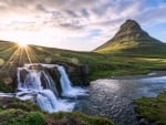 Sunrise on Kirkjufell, Iceland