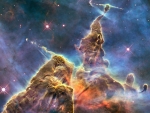 Mountains of Dust in the Carina Nebula