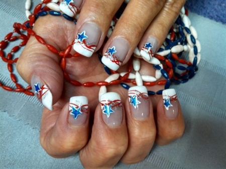 4th Of July Nail Art - Women, July, 4th, Photography, Art, Nail, Abstract