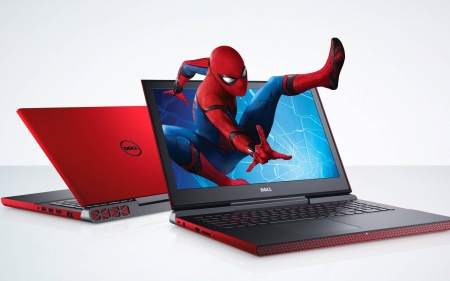 Spiderman and Dell - entertainment, fun, cool, movie, dell, spiderman, technology