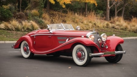 1934 Mercedes Benz 540 K Special Roadsrer - special, 540 k, car, benz, red, roadster, old-timer, mercedes