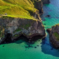 Cliffs at sea coast in Ireland