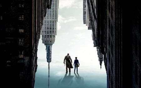 The Dark Tower (2017) - black, white, poster, movie, the dark tower, man