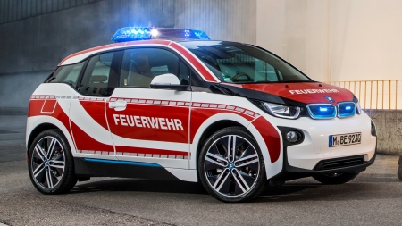 2015 BMW i3 - Feuerwehr - fire, car, i3, department, emergency, bmw, feuerwehr