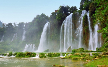 Echo Waterfalls - Echo, Water, Nature, Waterfalls