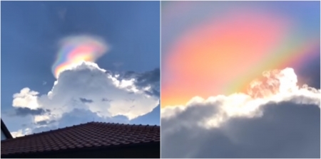 For CollieSmile - Nature, Clouds, Colorful, Rainbows, White, Blue