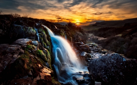 The Loup of Fintry Waterfall North of Glasgow, Scotland