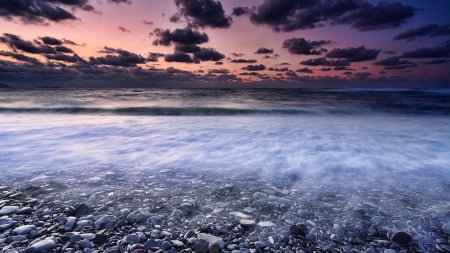 beach sunset - cool, fun, beach, sunset, ocean, nature