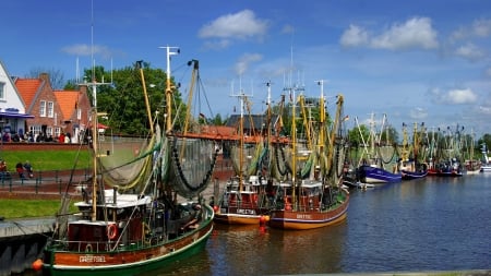 boats - lake, cool, fun, sailboats, boats