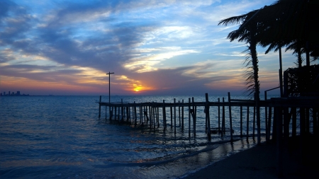 low sun - fun, nature, ocean, beach, cool, sunset