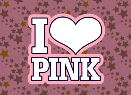 I Love Pink - Love, Pink, Heart, Abstract