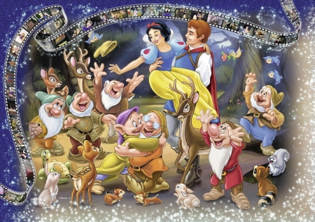 Snow White - animation, poster, dwarf, seven, snow white, movie, disney, couple