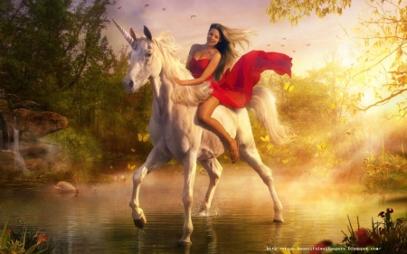 3d horse - riding, horse, woman, animals