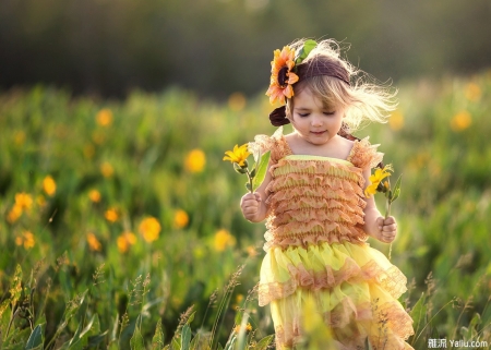 â™¥ - field, abstract, girl, photography